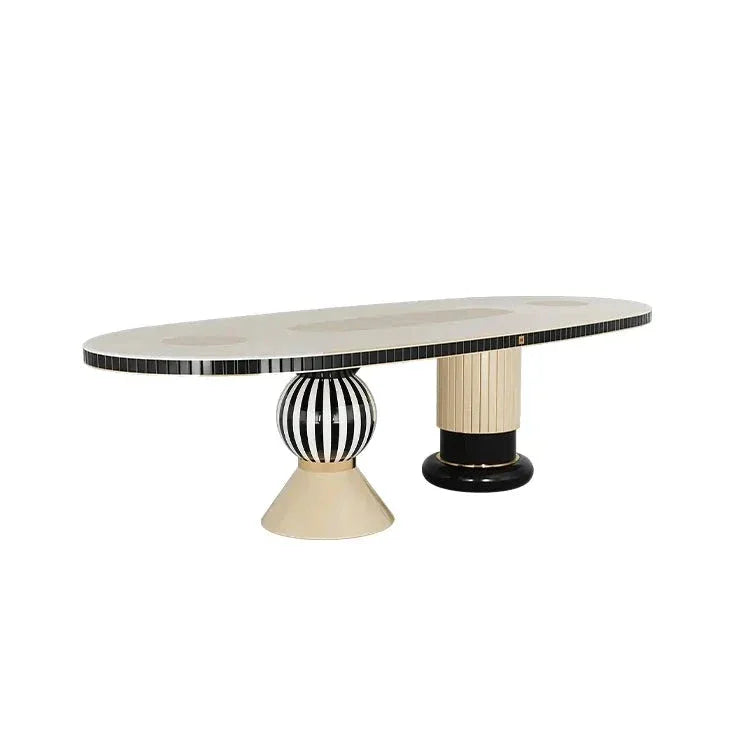 Opus Oval Dining Table - Art Deco