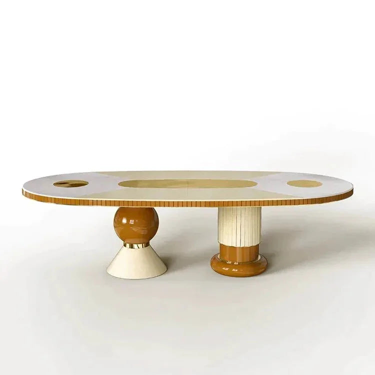 Opus Oval Dining Table - Art Deco