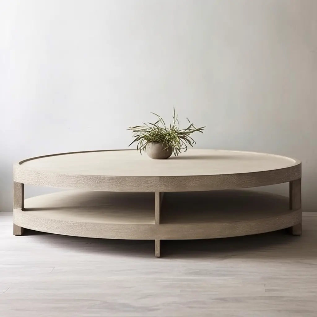 Orbit Round Coffee Table Series - Biophilic Design Minimalist