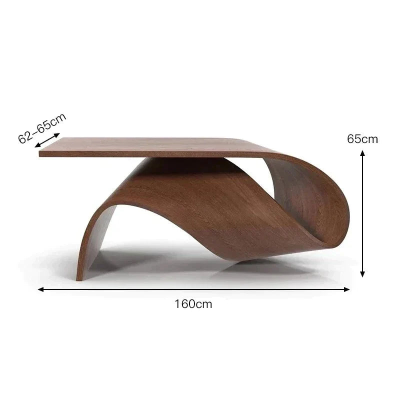 Ribbon Curve Table - Biophilic Design French Country Minimalist