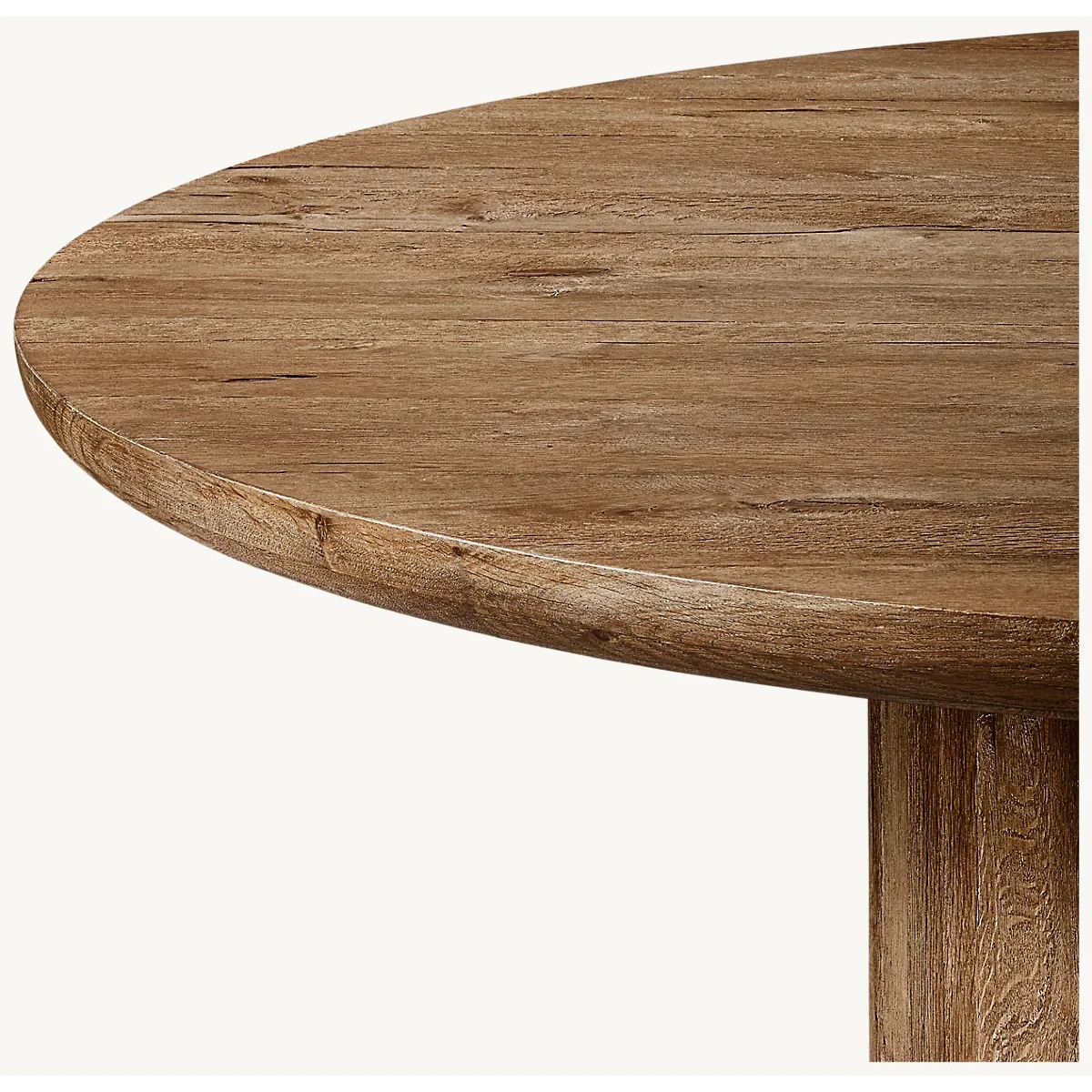 Round Solid Oak Wood Dining Table | Hlm78885888 - Biophilic Design - Cottagecore - French Country - Japandi - Minimalist