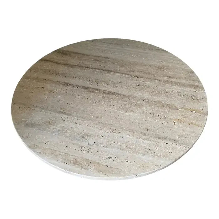 Travertine Dining Table - Tables - French Country - Japandi - Minimalist - Travertinetable