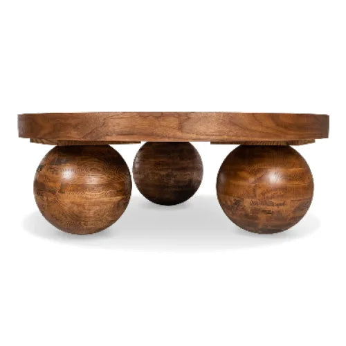 Solid Pine Wood Coffee Table - Japandi & Minimalist Design - Biophilic Design - Modern