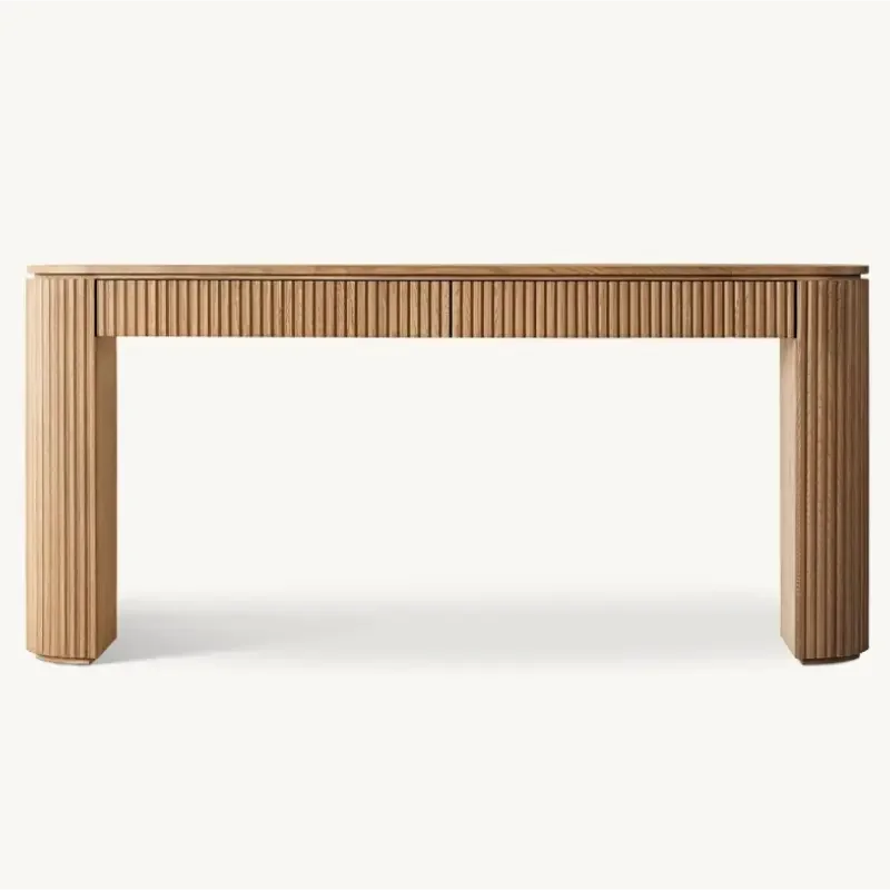 Sculptural Wooden Console Table – Contemporary Designer Furniture for Refined Interiors