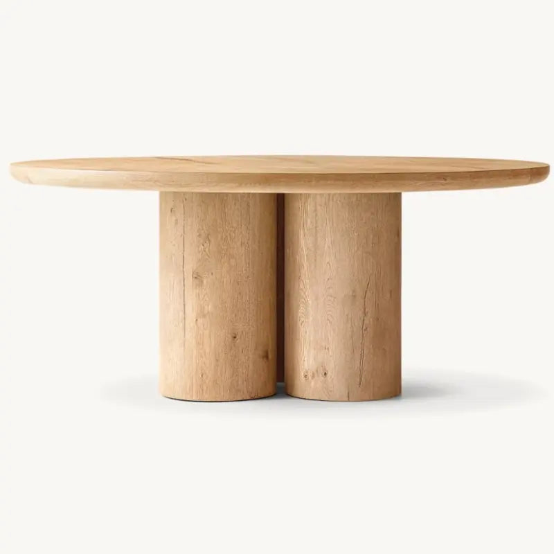 Circolo Solid Wood Table - Biophilic Design Cottagecore French Country Japandi Minimalist