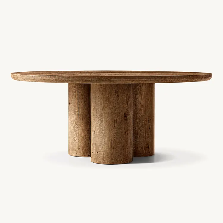 Circolo Solid Wood Table - Biophilic Design Cottagecore French Country Japandi Minimalist