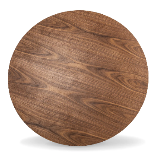 Solid Wood Round Coffee Table – with Ball Legs for Modern Luxury Living Rooms