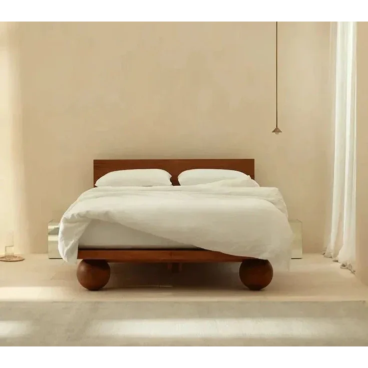 Solid Wood Orbital Frame Bed - Cottagecore - Minimalist - Beds