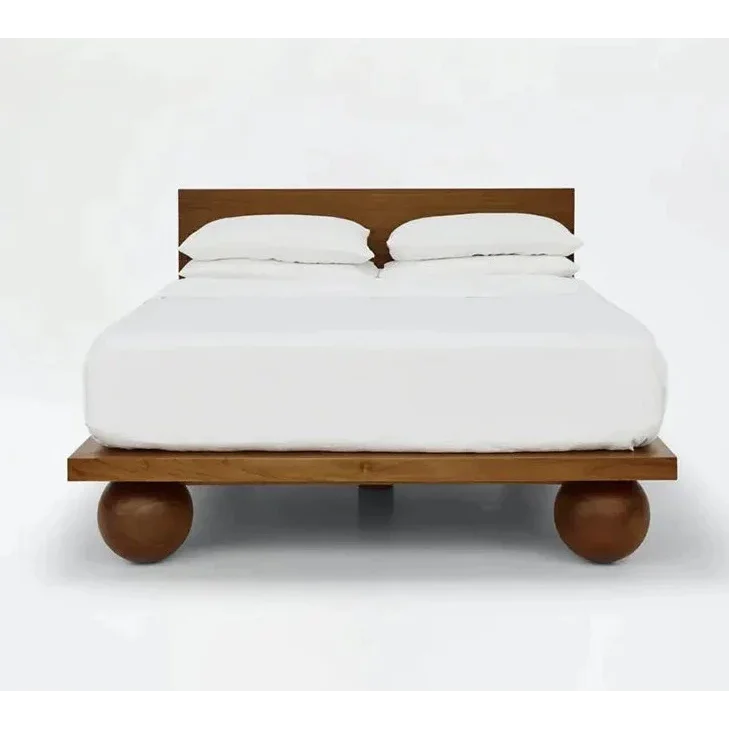 Solid Wood Orbital Frame Bed - Cottagecore - Minimalist - Beds