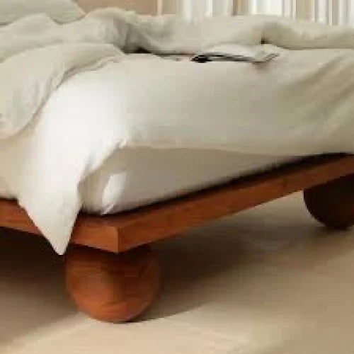 Solid Wood Orbital Frame Bed - Cottagecore - Minimalist - Beds