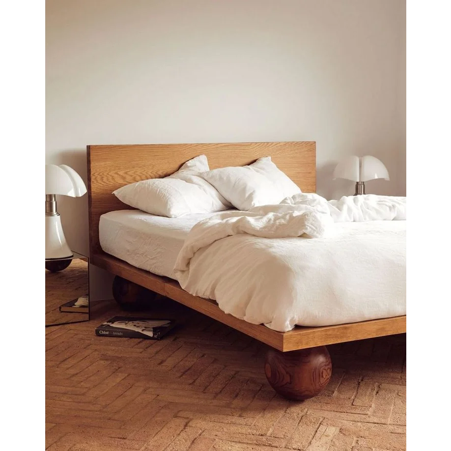 Solid Wood Orbital Frame Bed - Cottagecore - Minimalist - Beds