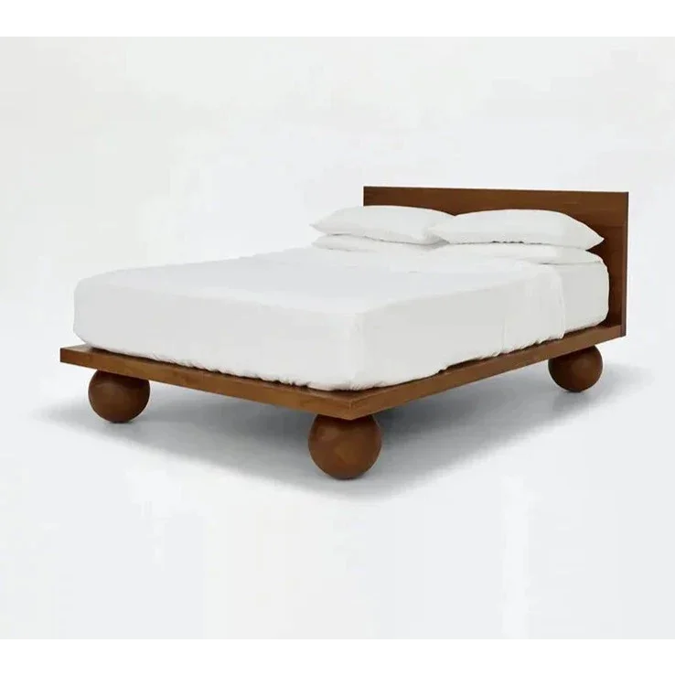 Solid Wood Orbital Frame Bed - Cottagecore - Minimalist - Beds