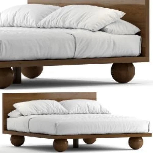 Solid Wood Orbital Frame Bed - Cottagecore - Minimalist - Beds