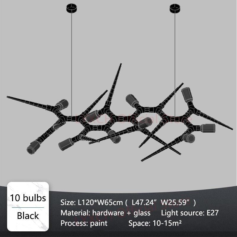 Thorn Chandelier | Hlm8785l - Biophilic Design French Country Light Fixtures Modern