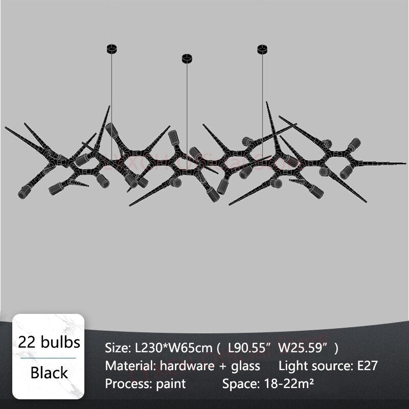 Thorn Chandelier | Hlm8785l - Biophilic Design French Country Light Fixtures Modern