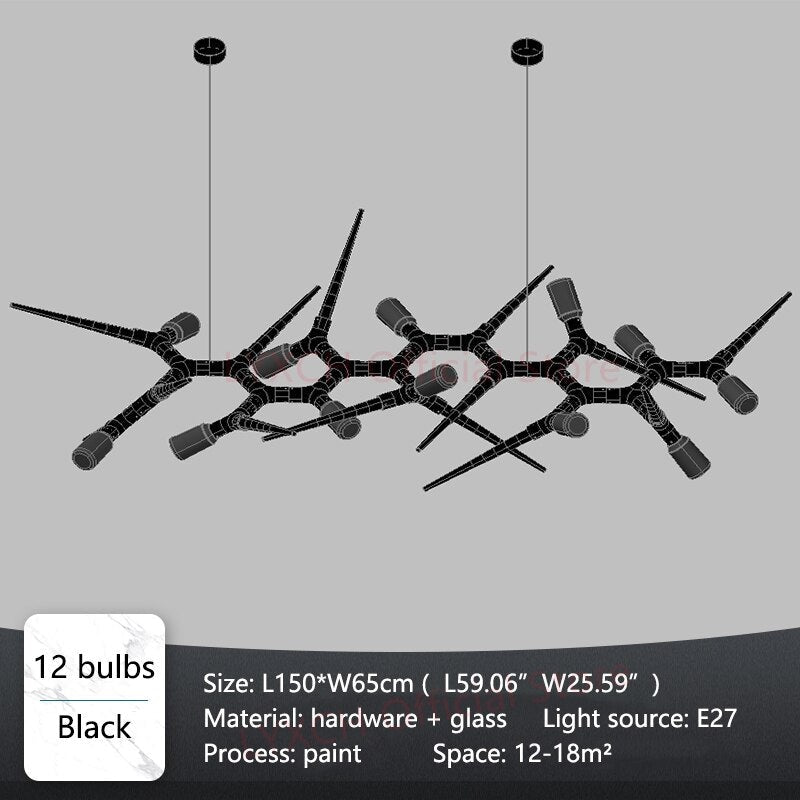 Thorn Chandelier | Hlm8785l - Biophilic Design French Country Light Fixtures Modern