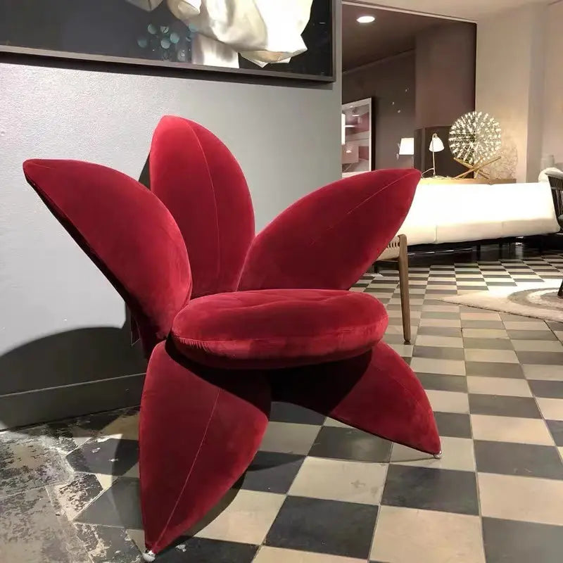 Velvet Petal Lounge Chair - Eclectic