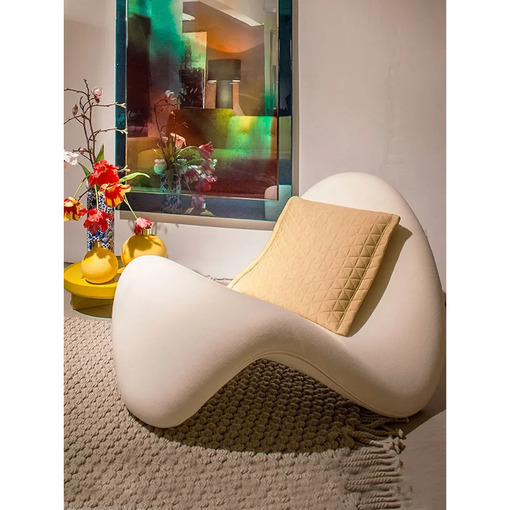 Wool Tongue Lounge Chair - Eclectic - Minimalist