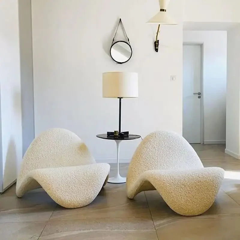 Wool Tongue Lounge Chair - Eclectic - Minimalist