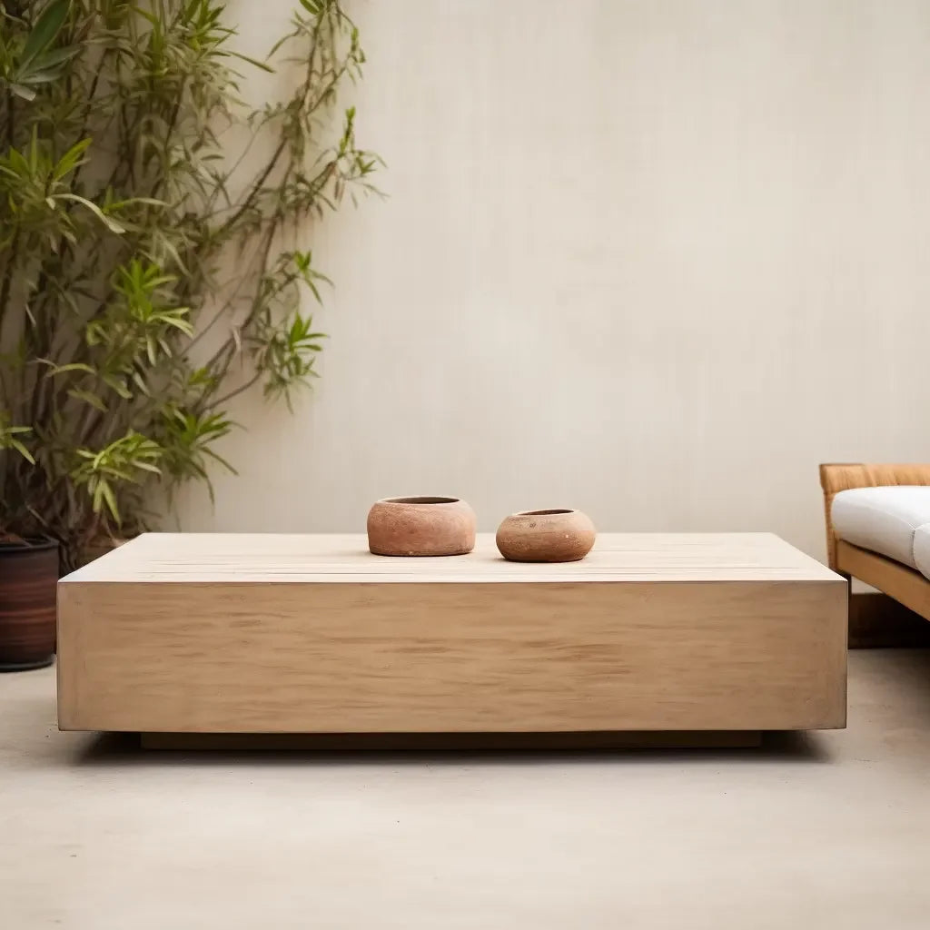 Zenith Teak Coffee Table | Hlmtk209 - Biophilic Design - Contemporary - Japandi - Minimalist